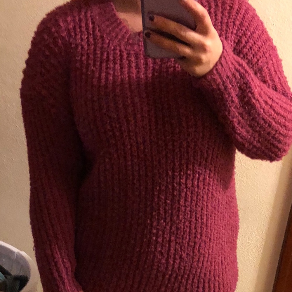 Charlotte Russe hot pink sweater. Size small